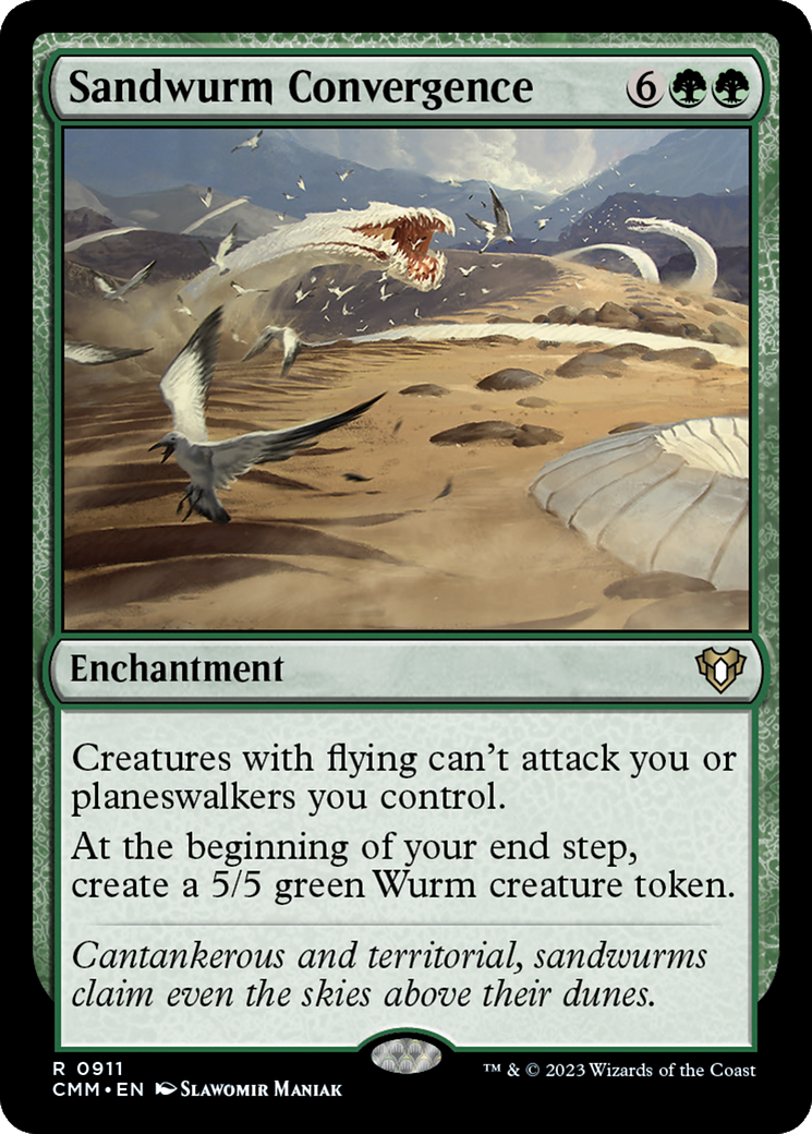 Sandwurm Convergence (CMM-911) - Commander Masters - Premium MTG Single from Wizards of the Coast - Just $0.08! Shop now at Game Crave Tournament Store