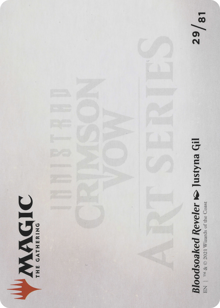 Bloodsoaked Reveler // Bloodsoaked Reveler (AVOW-029) - Crimson Vow Art Series (Borderless) Foil - Premium MTG Single from Wizards of the Coast - Just $0! Shop now at Game Crave Tournament Store