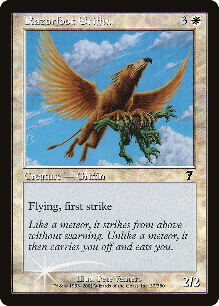 Razorfoot Griffin (7ED-32★) - Seventh Edition Foil - Premium MTG Single from Wizards of the Coast - Just $0.60! Shop now at Game Crave Tournament Store