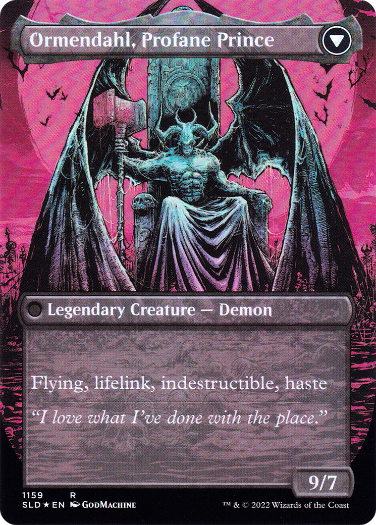 Westvale Abbey // Ormendahl, Profane Prince (SLD-1159) - Secret Lair Drop (Borderless) Foil - Premium MTG Single from Wizards of the Coast - Just $4.88! Shop now at Game Crave Tournament Store