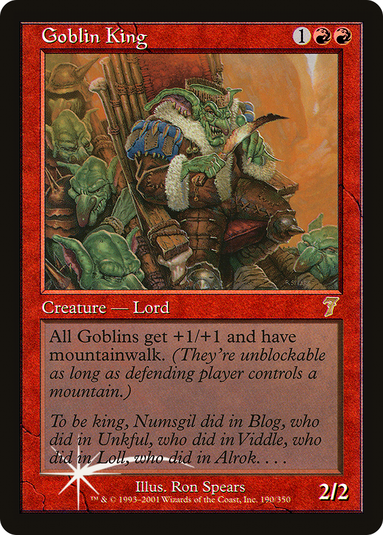 Goblin King (7ED-190★) - Seventh Edition Foil - Premium MTG Single from Wizards of the Coast - Just $69.60! Shop now at Game Crave Tournament Store