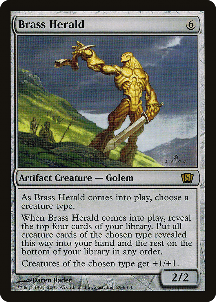 Brass Herald (8ED-293★) - Eighth Edition Foil - Premium MTG Single from Wizards of the Coast - Just $0.20! Shop now at Game Crave Tournament Store