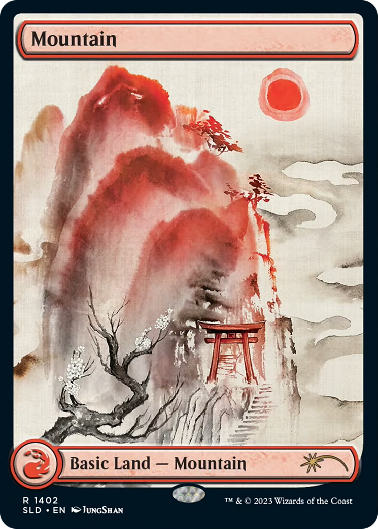 Mountain (SLD-1402) - Secret Lair Drop - Premium MTG Single from Wizards of the Coast - Just $5.72! Shop now at Game Crave Tournament Store