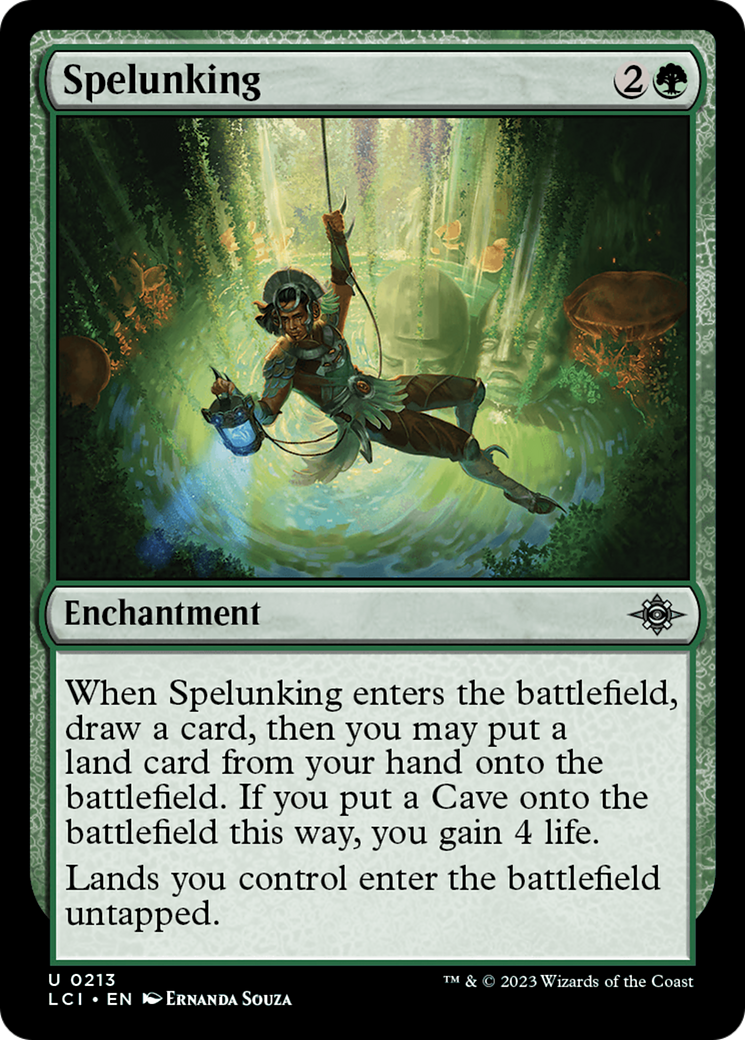 Spelunking (LCI-213) - The Lost Caverns of Ixalan - Premium MTG Single from Wizards of the Coast - Just $0.35! Shop now at Game Crave Tournament Store