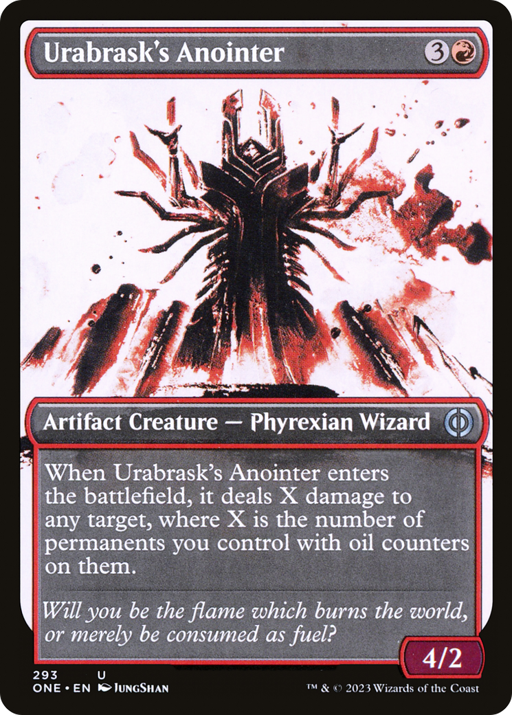 Urabrask's Anointer (ONE-293) - Phyrexia: All Will Be One: (Showcase) Foil - Premium MTG Single from Wizards of the Coast - Just $0.25! Shop now at Game Crave Tournament Store