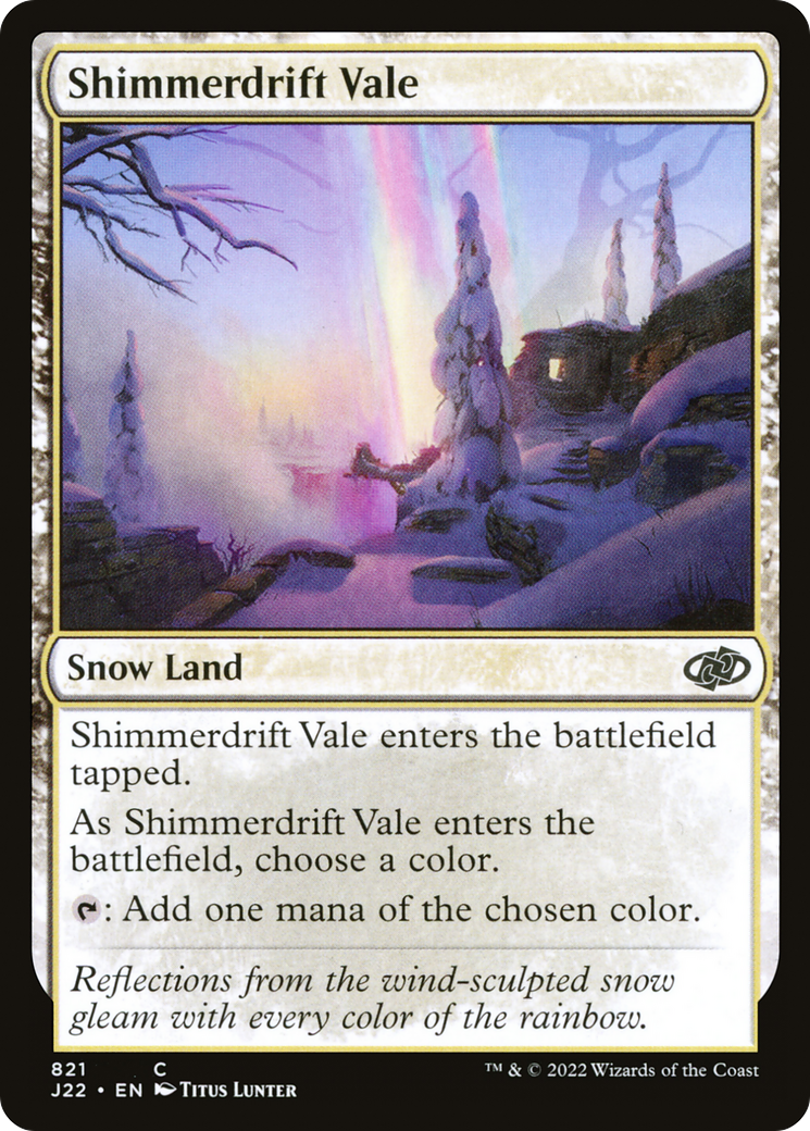 Shimmerdrift Vale (J22-821) - Jumpstart 2022: (snow) - Premium MTG Single from Wizards of the Coast - Just $0.08! Shop now at Game Crave Tournament Store
