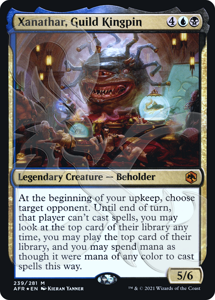 Xanathar, Guild Kingpin (PAFR-239A) - Adventures in the Forgotten Realms Promos Foil - Premium MTG Single from Wizards of the Coast - Just $5.75! Shop now at Game Crave Tournament Store