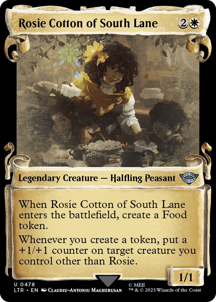 Rosie Cotton of South Lane (LTR-478) - The Lord of the Rings: Tales of Middle-earth: (Showcase) Foil - Premium MTG Single from Wizards of the Coast - Just $0.53! Shop now at Game Crave Tournament Store