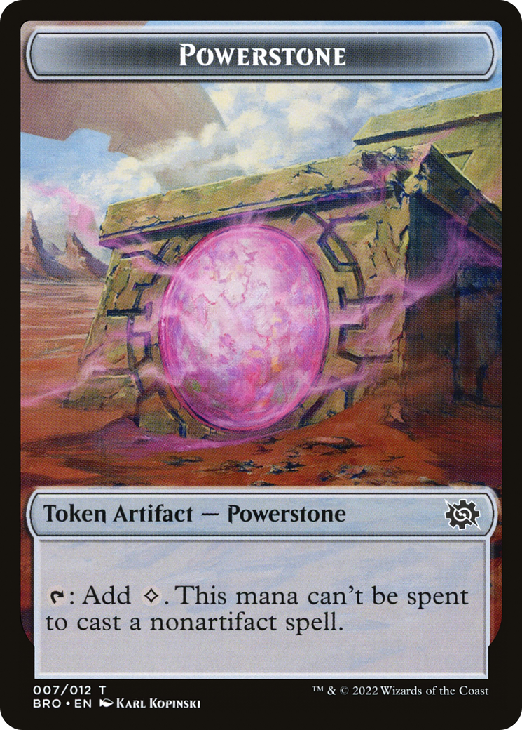 Powerstone (TBRO-007) - The Brothers' War Tokens - Premium MTG Single from Wizards of the Coast - Just $0! Shop now at Game Crave Tournament Store