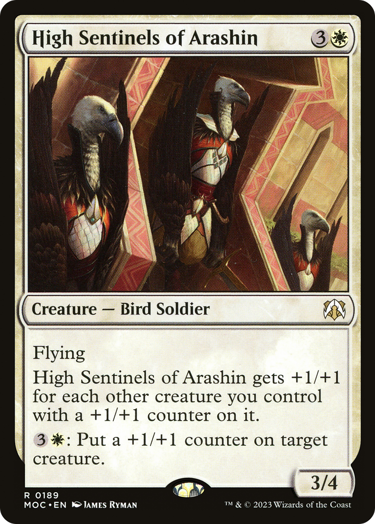 High Sentinels of Arashin (MOC-189) - March of the Machine Commander - Premium MTG Single from Wizards of the Coast - Just $0.08! Shop now at Game Crave Tournament Store