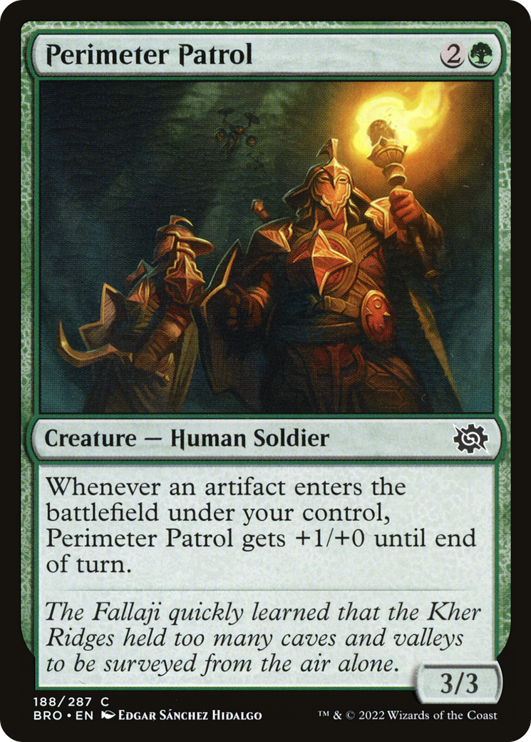 Perimeter Patrol (BRO-188) - The Brothers' War - Premium MTG Single from Wizards of the Coast - Just $0.08! Shop now at Game Crave Tournament Store