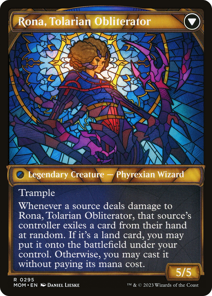 Rona, Herald of Invasion // Rona, Tolarian Obliterator (MOM-295) - March of the Machine: (Showcase) - Premium MTG Single from Wizards of the Coast - Just $0.25! Shop now at Game Crave Tournament Store