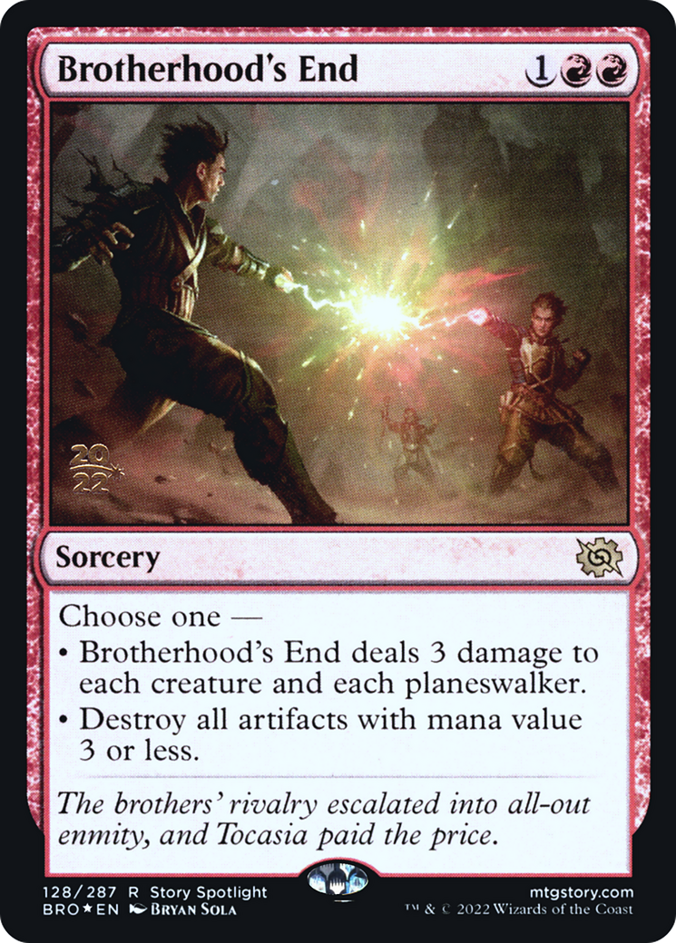 Brotherhood's End (PBRO-128S) - The Brothers' War Promos Foil - Premium MTG Single from Wizards of the Coast - Just $1.21! Shop now at Game Crave Tournament Store