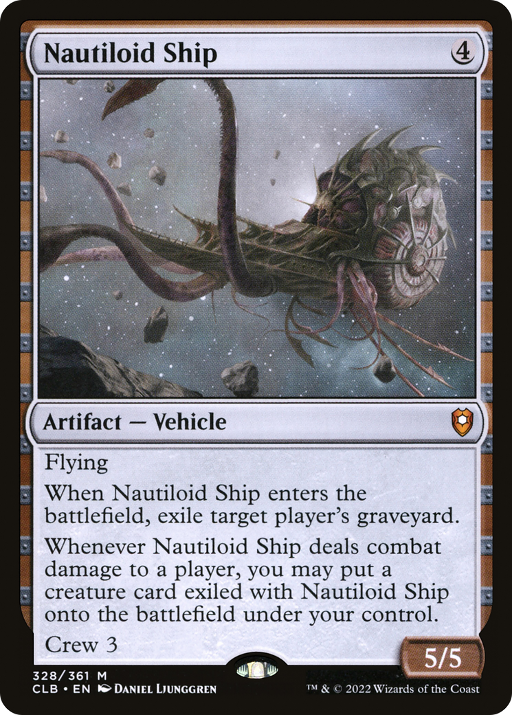 Nautiloid Ship (CLB-328) - Commander Legends: Battle for Baldur's Gate - Premium MTG Single from Wizards of the Coast - Just $1.46! Shop now at Game Crave Tournament Store