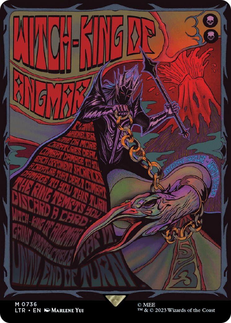 Witch-king of Angmar (LTR-736) - The Lord of the Rings: Tales of Middle-earth (Borderless) Foil - Premium MTG Single from Wizards of the Coast - Just $16.38! Shop now at Game Crave Tournament Store