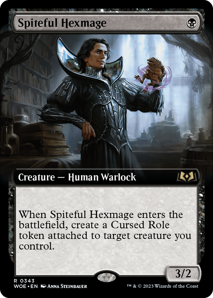 Spiteful Hexmage (WOE-343) - Wilds of Eldraine: (Extended Art) - Premium MTG Single from Wizards of the Coast - Just $0.10! Shop now at Game Crave Tournament Store