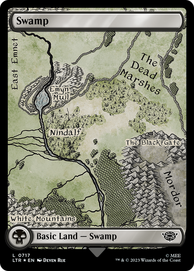 Swamp (LTR-717) - The Lord of the Rings: Tales of Middle-earth Foil - Premium MTG Single from Wizards of the Coast - Just $0.61! Shop now at Game Crave Tournament Store