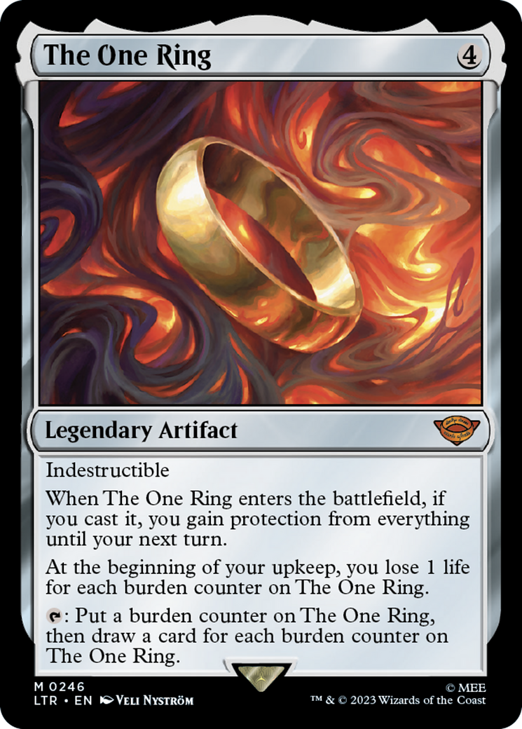 The One Ring (LTR-246) - The Lord of the Rings: Tales of Middle-earth - Premium MTG Single from Wizards of the Coast - Just $51.09! Shop now at Game Crave Tournament Store