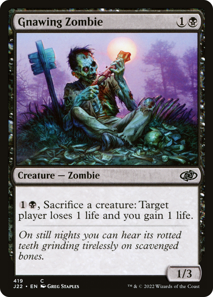Gnawing Zombie (J22-419) - Jumpstart 2022 - Premium MTG Single from Wizards of the Coast - Just $0.08! Shop now at Game Crave Tournament Store