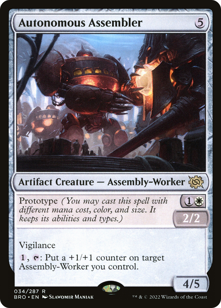 Autonomous Assembler (BRO-034) - The Brothers' War - Premium MTG Single from Wizards of the Coast - Just $0.08! Shop now at Game Crave Tournament Store