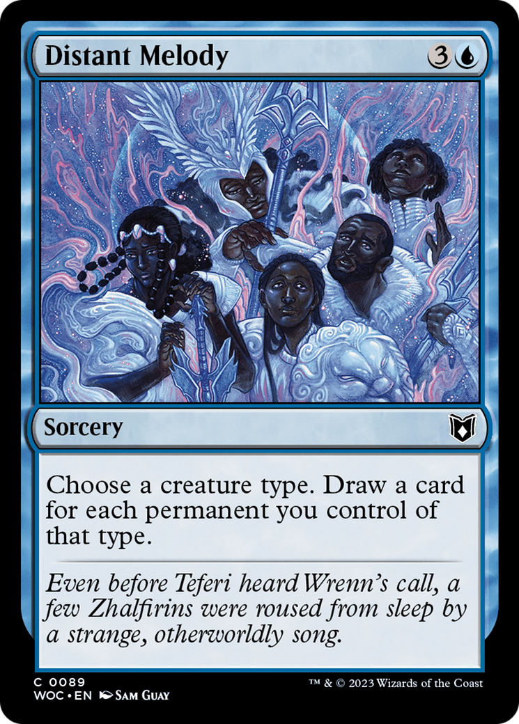 Distant Melody (WOC-089) - Wilds of Eldraine Commander - Premium MTG Single from Wizards of the Coast - Just $0.15! Shop now at Game Crave Tournament Store