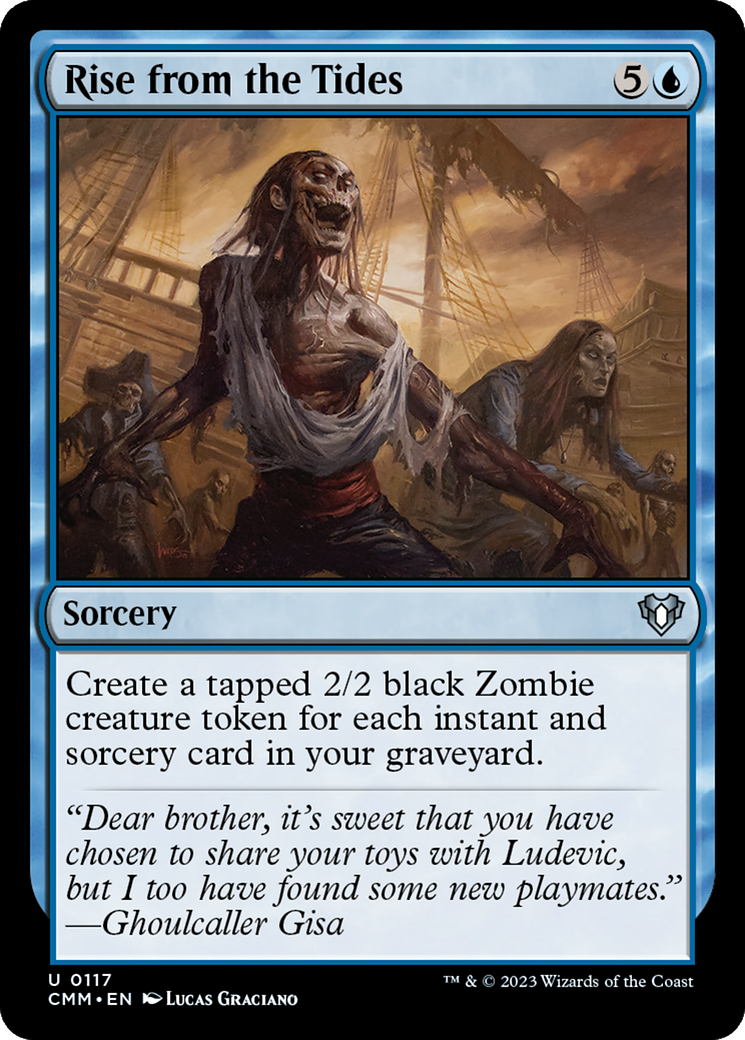 Rise from the Tides (CMM-117) - Commander Masters Foil - Premium MTG Single from Wizards of the Coast - Just $0.08! Shop now at Game Crave Tournament Store