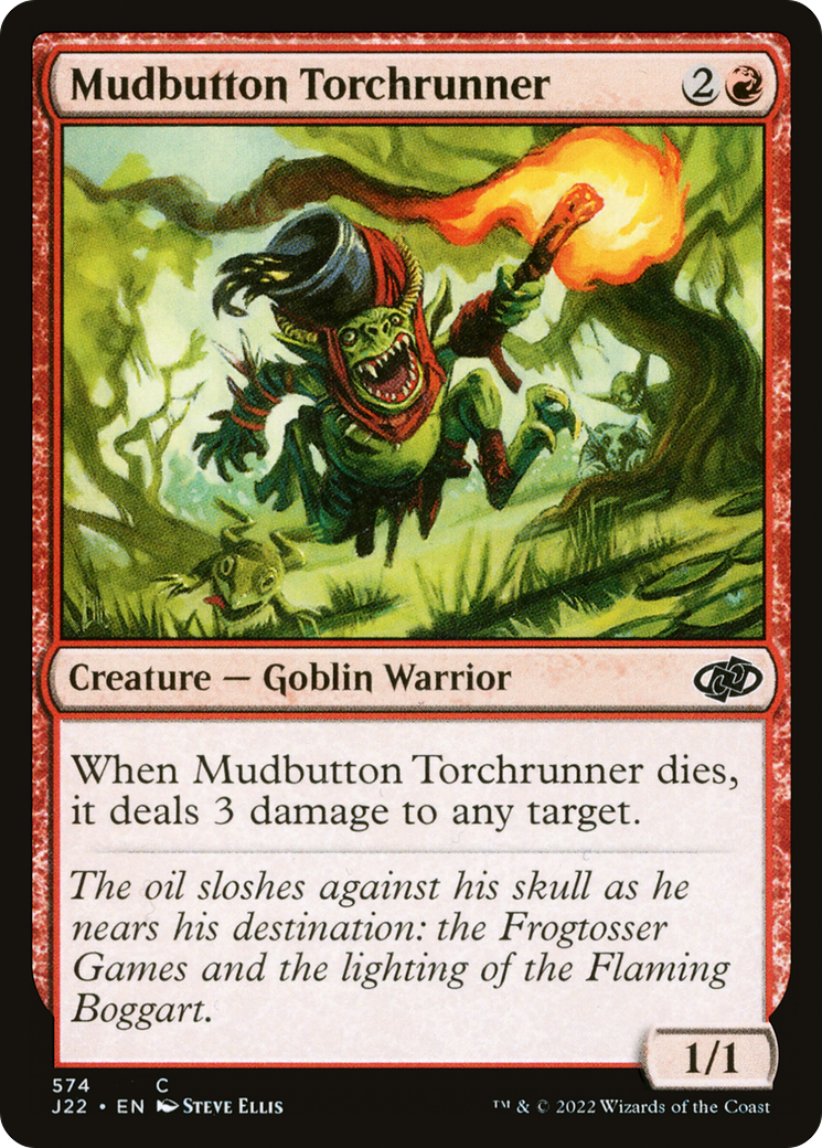 Mudbutton Torchrunner (J22-574) - Jumpstart 2022 - Premium MTG Single from Wizards of the Coast - Just $0.25! Shop now at Game Crave Tournament Store