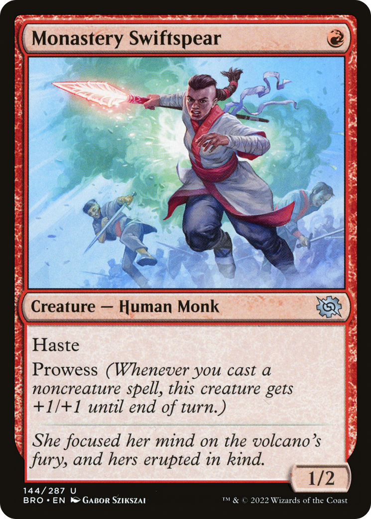 Monastery Swiftspear (BRO-144) - The Brothers' War - Premium MTG Single from Wizards of the Coast - Just $0.08! Shop now at Game Crave Tournament Store
