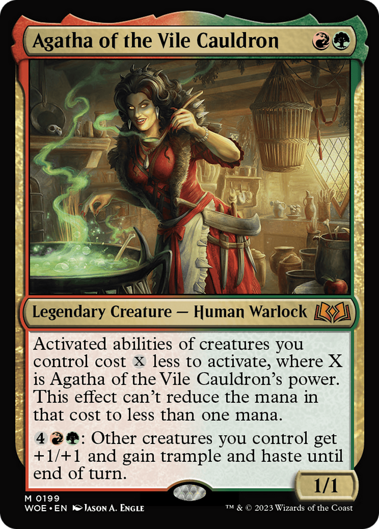 Agatha of the Vile Cauldron (WOE-199) - Wilds of Eldraine Foil - Premium MTG Single from Wizards of the Coast - Just $0.35! Shop now at Game Crave Tournament Store