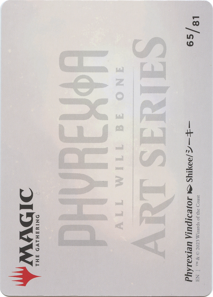 Phyrexian Vindicator // Phyrexian Vindicator (AONE-065) - Phyrexia: All Will Be One Art Series (Borderless) - Premium MTG Single from Wizards of the Coast - Just $0! Shop now at Game Crave Tournament Store