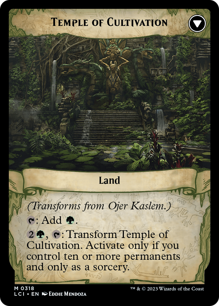 Ojer Kaslem, Deepest Growth // Temple of Cultivation (LCI-318) - The Lost Caverns of Ixalan: (Showcase) - Premium MTG Single from Wizards of the Coast - Just $0.94! Shop now at Game Crave Tournament Store
