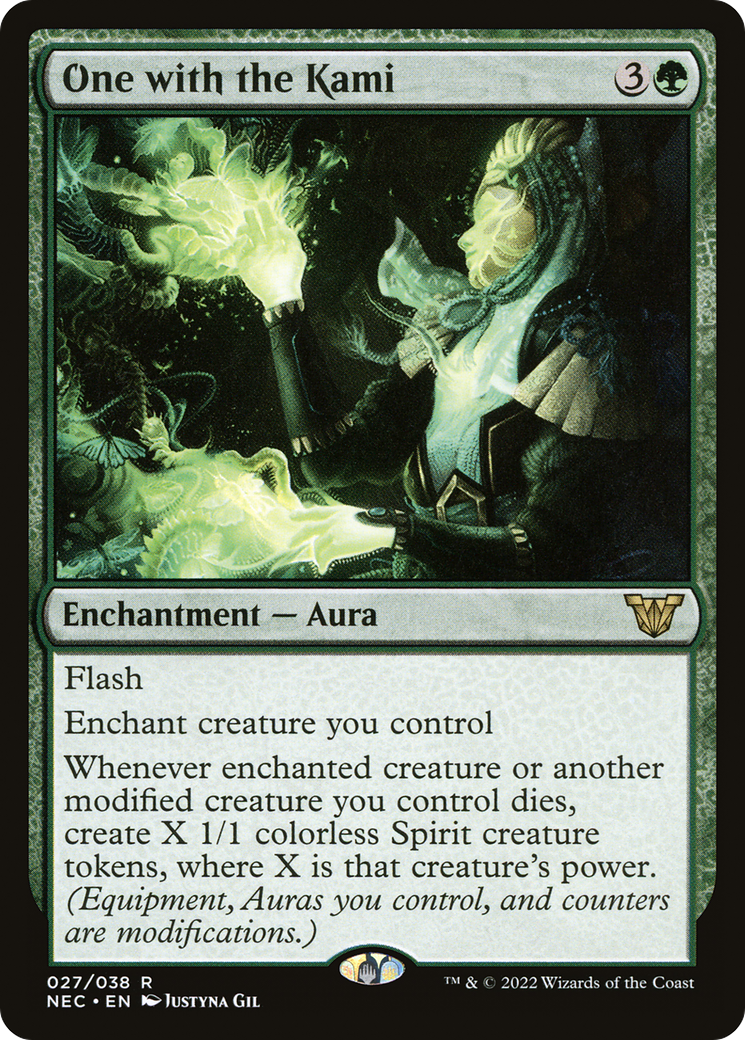 One with the Kami (NEC-027) - Neon Dynasty Commander - Premium MTG Single from Wizards of the Coast - Just $0.08! Shop now at Game Crave Tournament Store