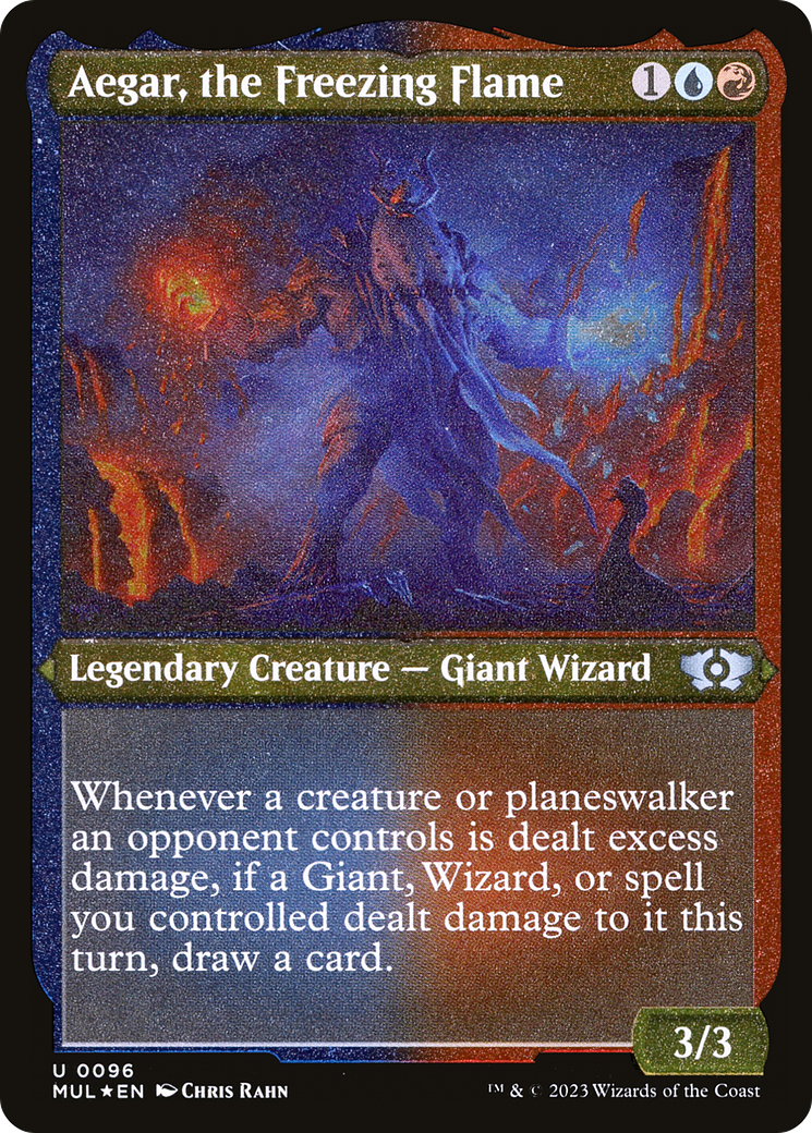 Aegar, the Freezing Flame (MUL-096) - Multiverse Legends Etched Foil - Premium MTG Single from Wizards of the Coast - Just $0.08! Shop now at Game Crave Tournament Store