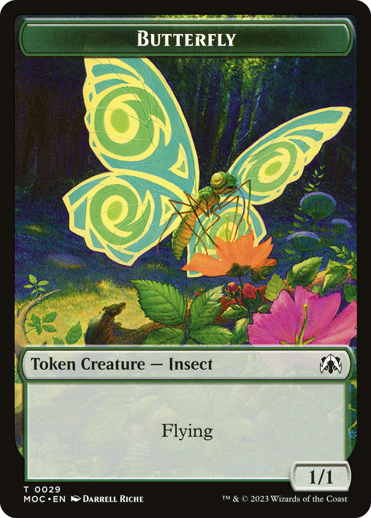 Butterfly (TMOC-029) - March of the Machine Commander Tokens - Premium MTG Single from Wizards of the Coast - Just $0! Shop now at Game Crave Tournament Store