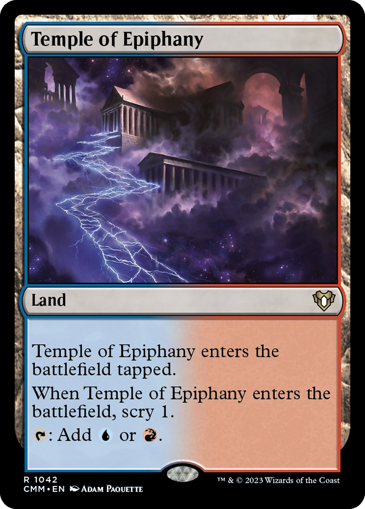 Temple of Epiphany (CMM-1042) - Commander Masters - Premium MTG Single from Wizards of the Coast - Just $0.08! Shop now at Game Crave Tournament Store