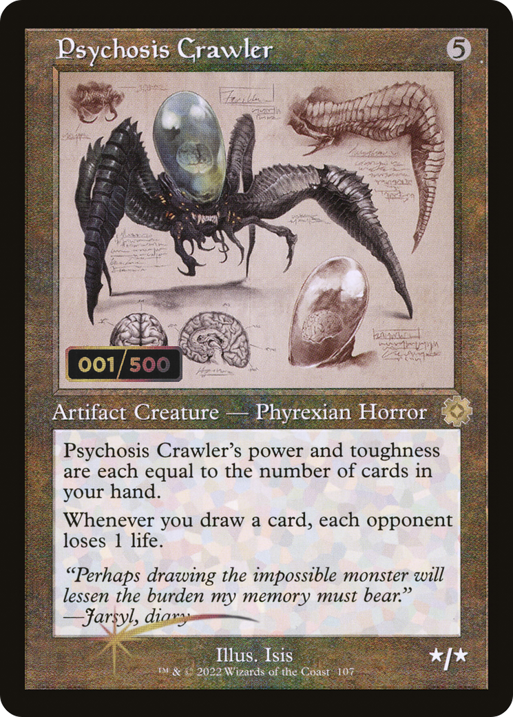 Psychosis Crawler (BRR-107Z) - The Brothers' War Retro Artifacts Foil - Premium MTG Single from Wizards of the Coast - Just $105.60! Shop now at Game Crave Tournament Store