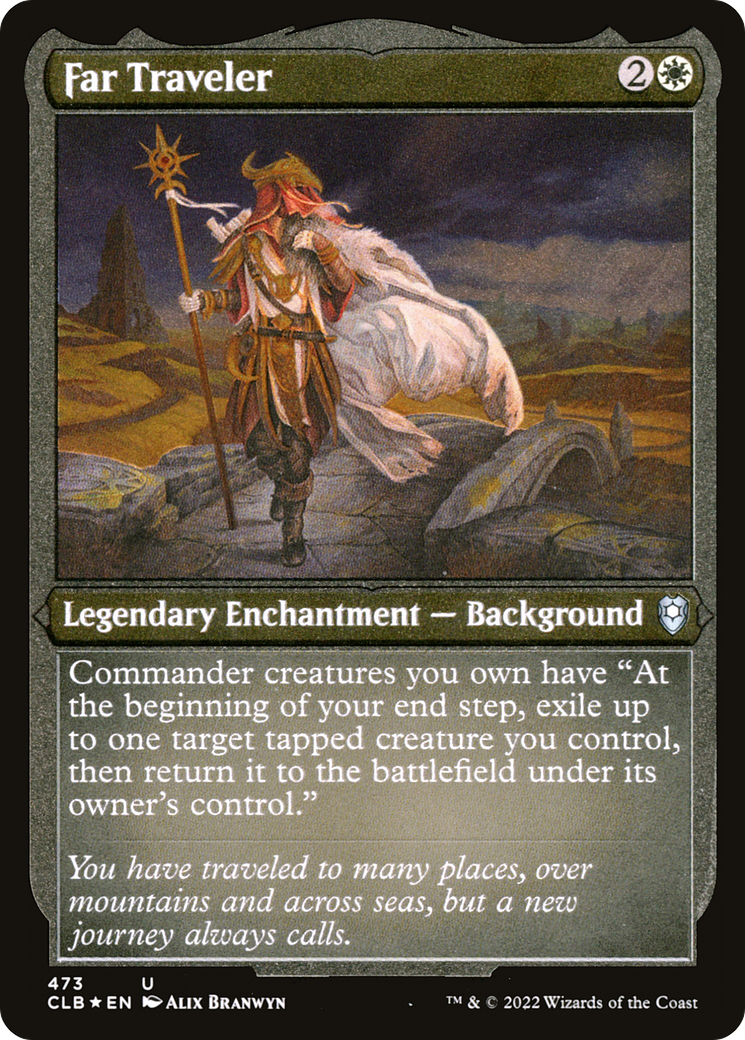 Far Traveler (CLB-473) - Commander Legends: Battle for Baldur's Gate Etched Foil - Premium MTG Single from Wizards of the Coast - Just $0.08! Shop now at Game Crave Tournament Store