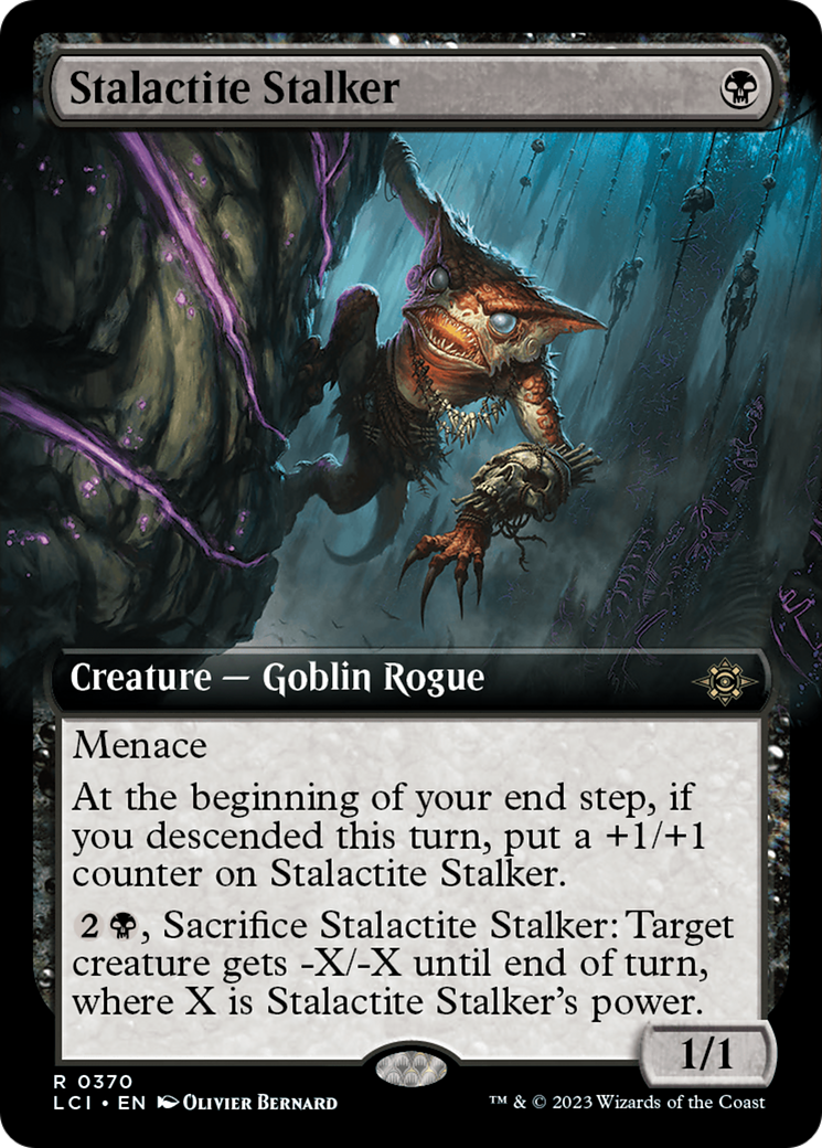 Stalactite Stalker (LCI-370) - The Lost Caverns of Ixalan: (Extended Art) Foil - Premium MTG Single from Wizards of the Coast - Just $0.24! Shop now at Game Crave Tournament Store