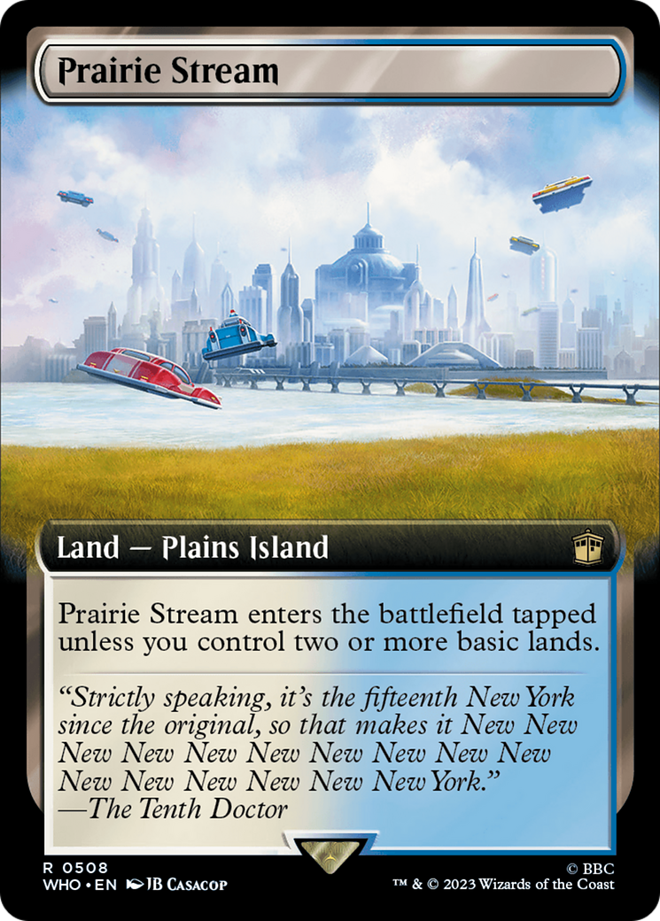 Prairie Stream (WHO-508) - Doctor Who: (Extended Art) - Premium MTG Single from Wizards of the Coast - Just $0.36! Shop now at Game Crave Tournament Store