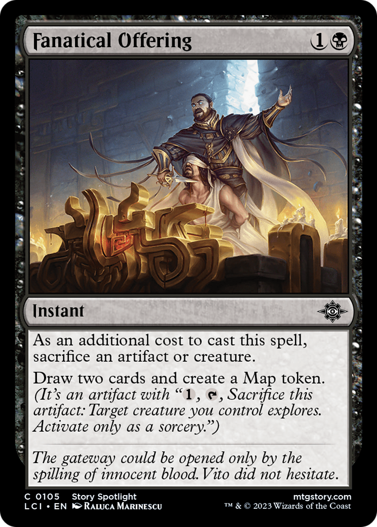 Fanatical Offering (LCI-105) - The Lost Caverns of Ixalan - Premium MTG Single from Wizards of the Coast - Just $0.11! Shop now at Game Crave Tournament Store