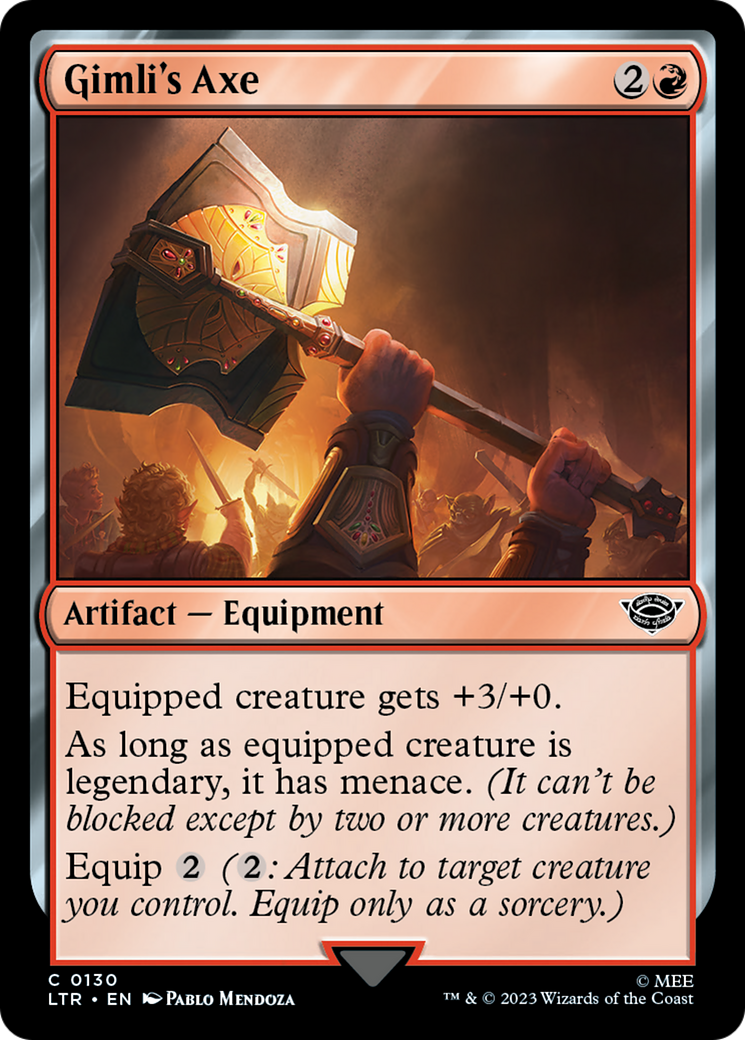 Gimli's Axe (LTR-130) - The Lord of the Rings: Tales of Middle-earth - Premium MTG Single from Wizards of the Coast - Just $0.08! Shop now at Game Crave Tournament Store