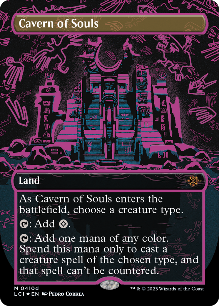 Cavern of Souls (LCI-410D) - The Lost Caverns of Ixalan (Borderless) Foil - Premium MTG Single from Wizards of the Coast - Just $50.18! Shop now at Game Crave Tournament Store