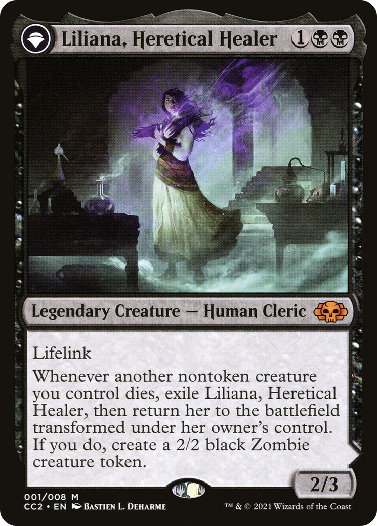 mtg all liliana cards Game Crave Tournament Store - Liliana, Heretical Healer // Liliana, Defiant Necromancer (CC2-001) Type:Tricky Terrain Deck + Upgrade Bundle spo-cs-enabled Create a 2/2 black What Is Magic: The