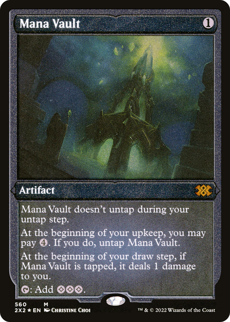 Mana Vault (2X2-560) - Double Masters 2022 Etched Foil - Premium MTG Single from Wizards of the Coast - Just $30.65! Shop now at Game Crave Tournament Store