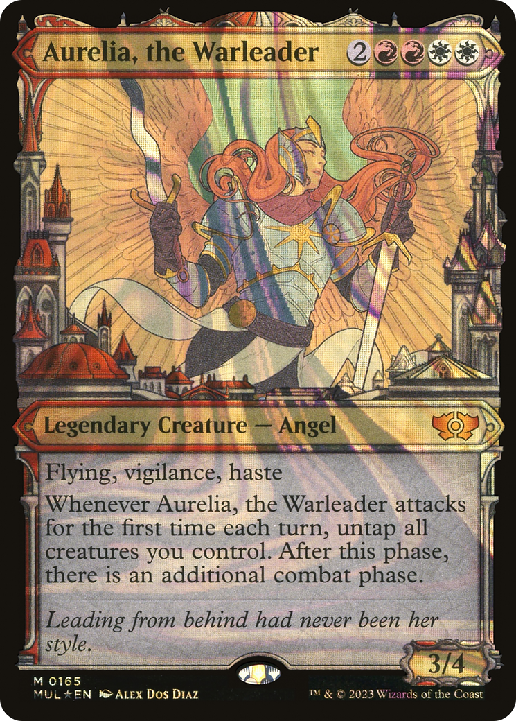 Aurelia, the Warleader (MUL-165) - Multiverse Legends: (Showcase) Foil - Premium MTG Single from Wizards of the Coast - Just $8.45! Shop now at Game Crave Tournament Store