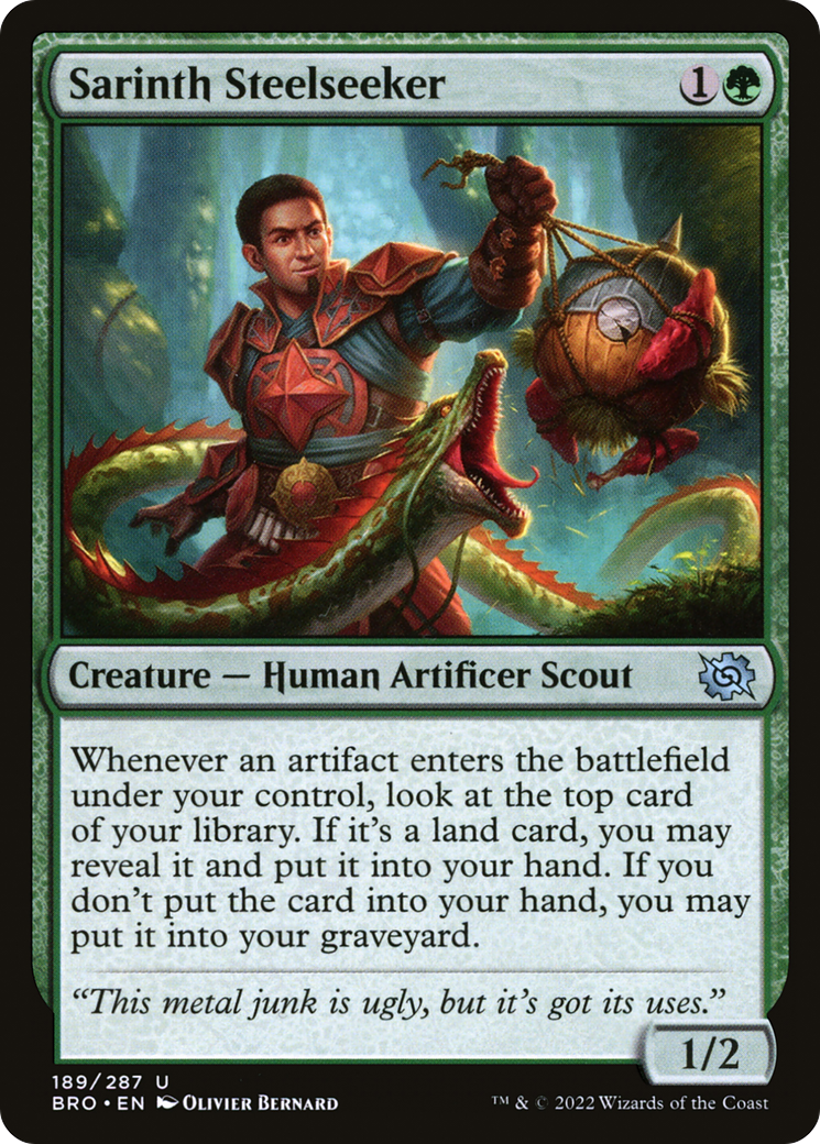 Sarinth Steelseeker (BRO-189) - The Brothers' War - Premium MTG Single from Wizards of the Coast - Just $0.08! Shop now at Game Crave Tournament Store