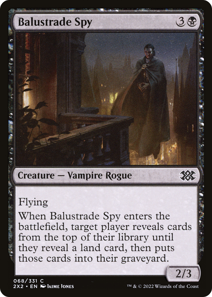 Balustrade Spy (2X2-068) - Double Masters 2022 Foil - Premium MTG Single from Wizards of the Coast - Just $0.08! Shop now at Game Crave Tournament Store