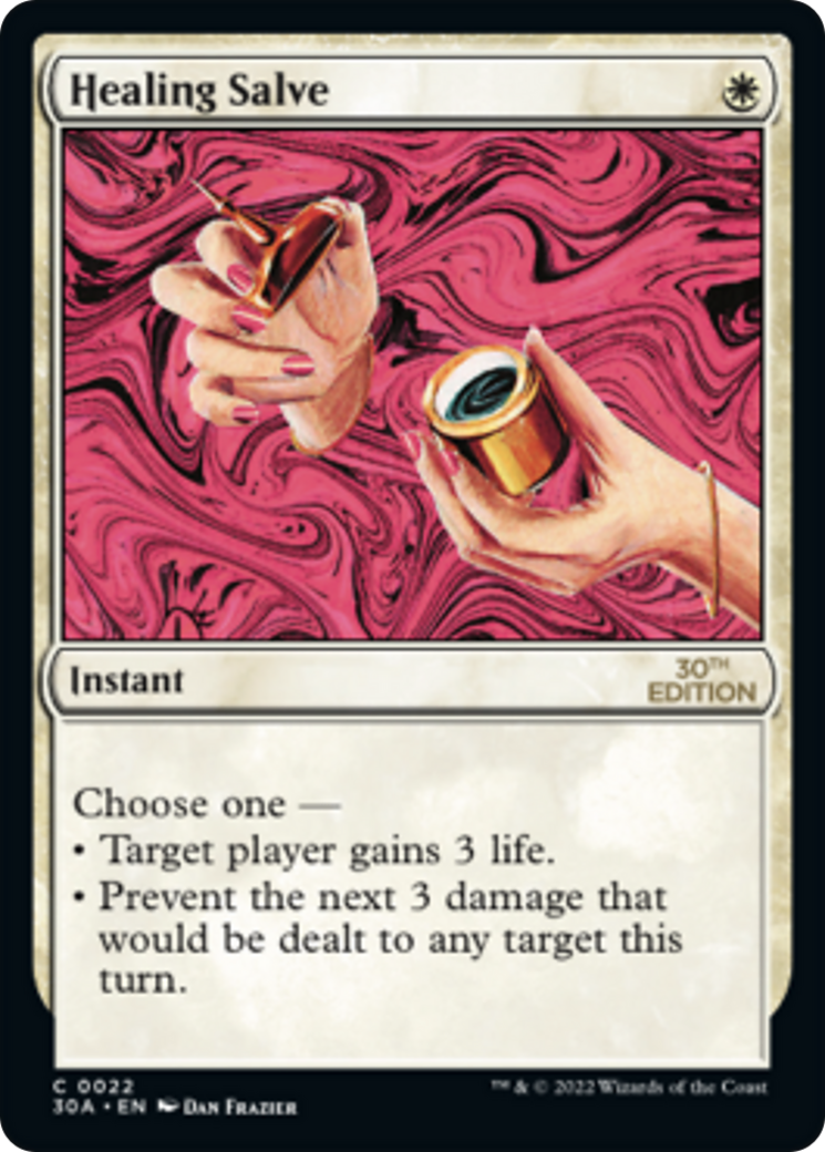 Healing Salve (30A-022) - 30th Anniversary Edition - Premium MTG Single from Wizards of the Coast - Just $0.18! Shop now at Game Crave Tournament Store