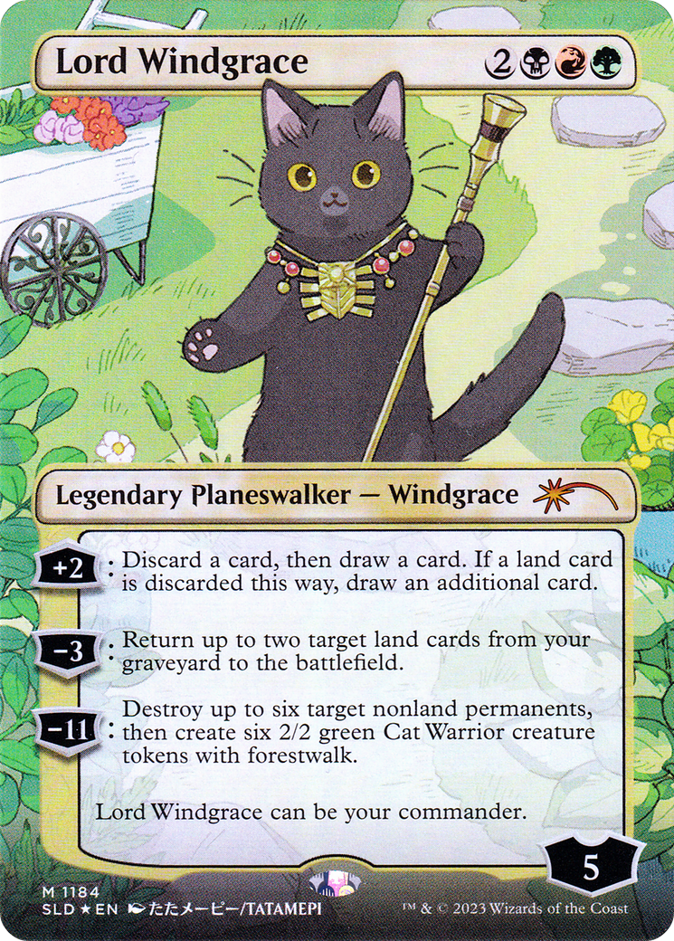 Lord Windgrace (SLD-1184) - Secret Lair Drop (Borderless) Foil - Premium MTG Single from Wizards of the Coast - Just $54.28! Shop now at Game Crave Tournament Store