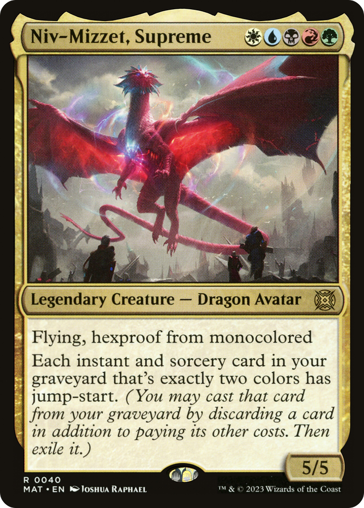 Niv-Mizzet, Supreme (MAT-040) - March of the Machine: The Aftermath - Premium MTG Single from Wizards of the Coast - Just $0.08! Shop now at Game Crave Tournament Store